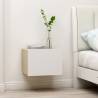  Bedside Cabinet White and Sonoma Oak 40x30x30 cm Engineered Wood Colour white and sonoma oak Quantity in Package 1 