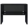 Stylish High Gloss Black Bedside Cabinets - 2 pcs Set