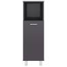 High Gloss Grey Bathroom Cabinet - 30x30x95 cm | HipoMarket