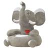  Plush Childrens Chair Elephant Grey Model elephant 