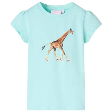 Kids' T-shirt Light Aqua 128 - Stylish & Comfortable Wear