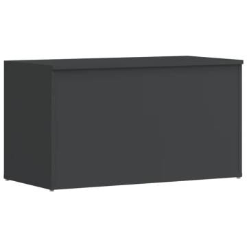 High Gloss Grey Storage Chest - Stylish & Versatile | HipoMarket