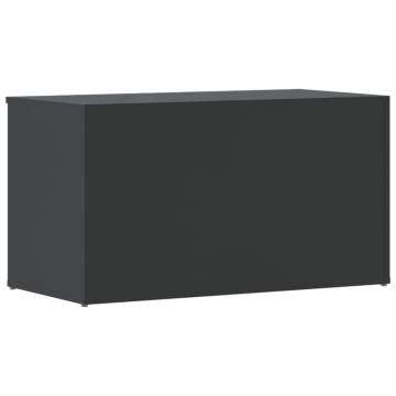 High Gloss Grey Storage Chest - Stylish & Versatile | HipoMarket