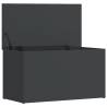 High Gloss Grey Storage Chest - Stylish & Versatile | HipoMarket