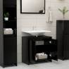 High Gloss Black Bathroom Cabinet - 60x33x61 cm | HipoMarket