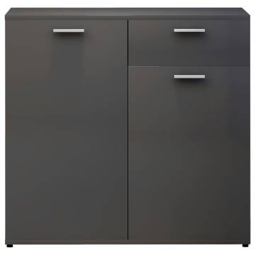 High Gloss Grey Sideboard - Stylish Storage Solution