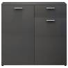 High Gloss Grey Sideboard - Stylish Storage Solution