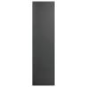 Sleek High Gloss Grey Book Cabinet & TV Cabinet - 36x30x114 cm