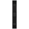 High Gloss Black Book Cabinet & Room Divider - 45x24x159 cm