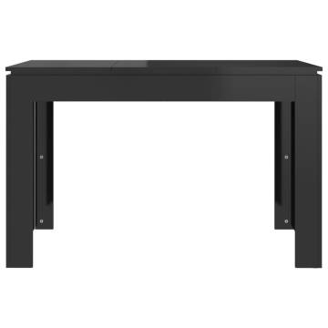 High Gloss Black Dining Table 120x60 cm | Hipomarket