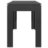 High Gloss Black Dining Table 120x60 cm | Hipomarket