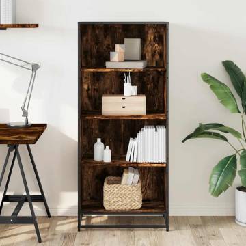 Bookcase Smoked Oak 60x35x139 cm - Stylish Storage Solution