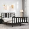 Black King Size Pine Bed Frame - Stylish & Durable