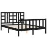 Black King Size Pine Bed Frame - Stylish & Durable