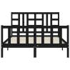 Black King Size Pine Bed Frame - Stylish & Durable