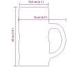 Beer Mugs with Handle Glass Set - 6 pcs 1000 ml | HipoMarket