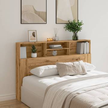 Artisan Oak Headboard Cabinet | Space-Saving Design