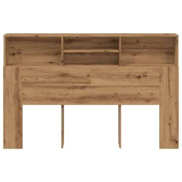 Artisan Oak Headboard Cabinet | Space-Saving Design