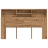 Artisan Oak Headboard Cabinet | Space-Saving Design