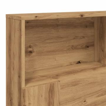 Artisan Oak Headboard Cabinet | Space-Saving Design