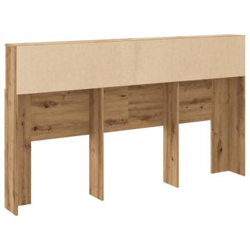 Artisan Oak Headboard Cabinet - Stylish Storage Solution