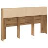 Artisan Oak Headboard Cabinet - Stylish Storage Solution