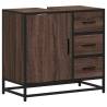 Brown Oak Bathroom Sink Cabinet - Elegant & Durable Design