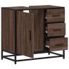 Brown Oak Bathroom Sink Cabinet - Elegant & Durable Design