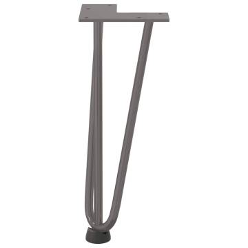 Hairpin Table Legs - 30 cm Solid Steel (4 pcs) | Hipo Market