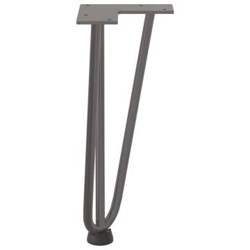 Hairpin Table Legs - 30 cm Solid Steel (4 pcs) | Hipo Market