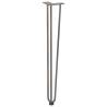 Hairpin Table Legs - 72 cm Natural Steel - 4 Pack | HiPoMarket