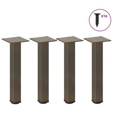 Coffee Table Legs - 4 pcs Natural Steel 30-32 cm