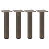 Coffee Table Legs - 4 pcs Natural Steel 30-32 cm