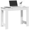  Desk White 100x45x75 cm Engineered Wood Colour white 