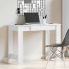 White Desk 100x45x75 cm - Durable Engineered Wood | HipoMarket