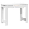 White Desk 100x45x75 cm - Durable Engineered Wood | HipoMarket