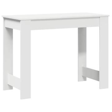 White Desk 100x45x75 cm - Durable Engineered Wood | HipoMarket