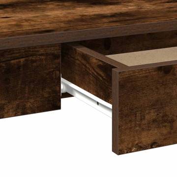 Desk Smoked Oak - Stylish Engineered Wood Desk | HipoMarket