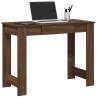  Desk Brown Oak 100x45x75 cm Engineered Wood Colour brown oak 