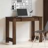 Brown Oak Desk 100x45x75 cm | Durable Engineered Wood