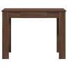 Brown Oak Desk 100x45x75 cm | Durable Engineered Wood