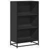 Elegant Black Book Cabinet - Engineered Wood | HipoMarket UK