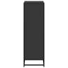 Elegant Black Book Cabinet - Engineered Wood | HipoMarket UK