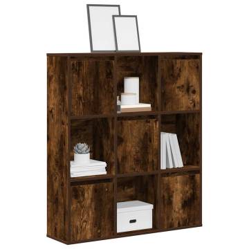 Stylish Smoked Oak Bookcase - 89x24x101.5 cm | Hipomarket