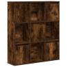 Stylish Smoked Oak Bookcase - 89x24x101.5 cm | Hipomarket