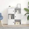 Stylish White Bookcase 60x24x76.5 cm | Durable Engineered Wood