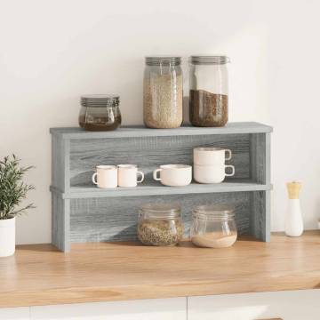 Stackable Kitchen Racks - Grey Sonoma | 2 pcs (50x15x16 cm)