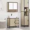 2 Piece Bathroom Furniture Set - Sonoma Oak Engineered Wood