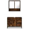 2 Piece Smoked Oak Bathroom Furniture Set | Stylish & Durable