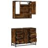 2 Piece Smoked Oak Bathroom Furniture Set | Stylish & Durable